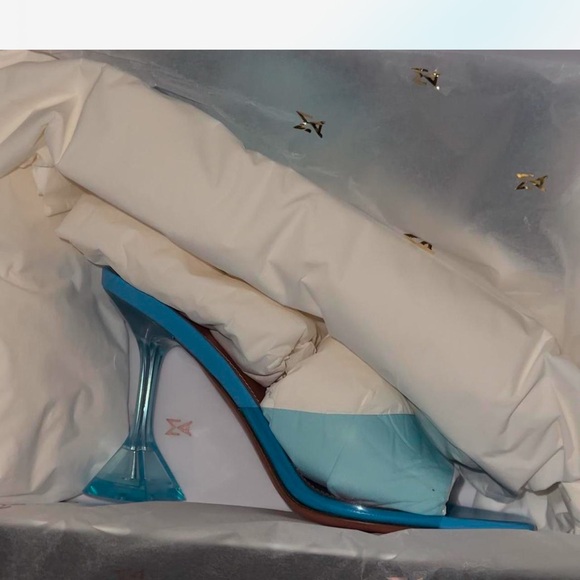 Amina Muaddi Heels Glass Slipper Heels - Picture 5 of 5